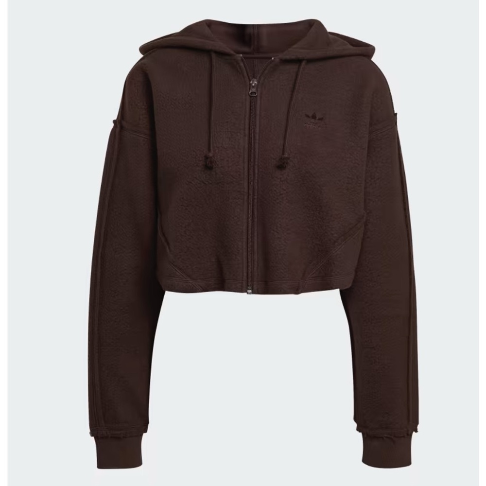 Adidas Chocolate Brown Fleece Hoodie